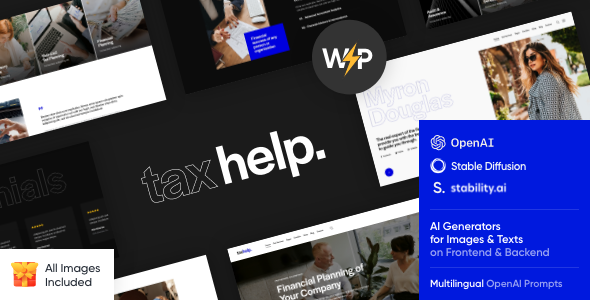 Tax Help 1.0 – Finance & Accounting Adviser WordPress Theme