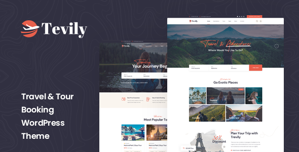 Tevily – Travel & Tour Booking WordPress Theme v1.3.1