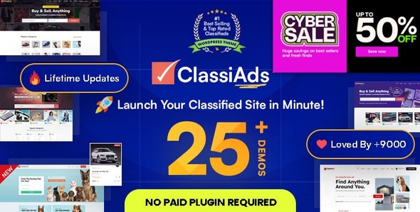Classiads 6.1.4 – Classified Ads WordPress Theme